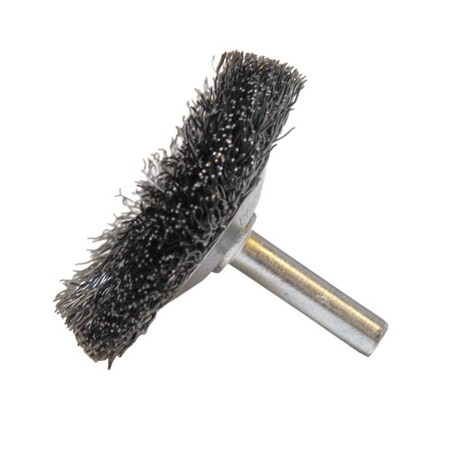 Weiler 2" Wire Wheel, .014" Steel Fill, 1/4" Stem 17907